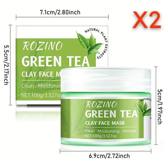 ROZINO Green Tea Cleansing Clay Mask (Deep Cleansing/Moisturizing/Pore Care) lambena skin care