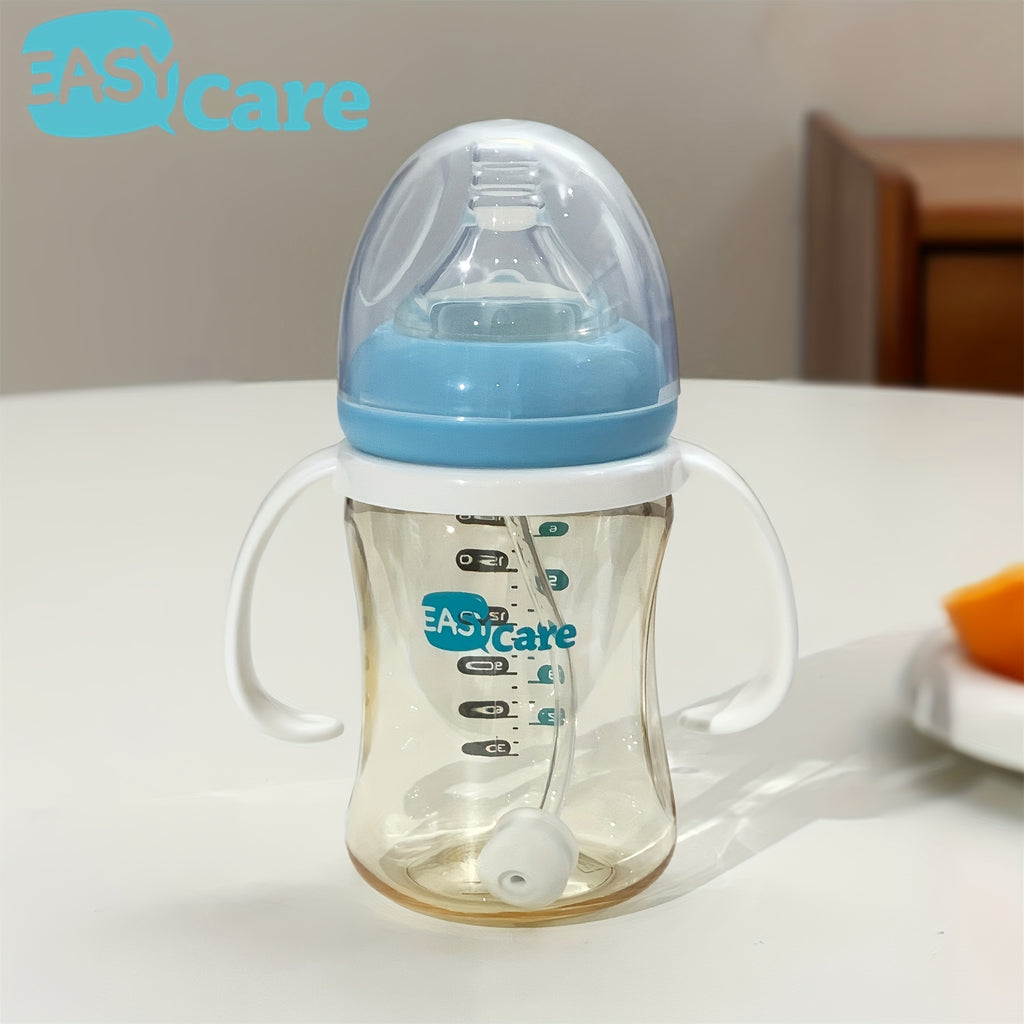 5 Pack EASYCARE Wide-Mouth Baby Bottle, 236.22-472.44inch Nipple, 180ml\u002F6.3oz PPSU - Drop-Proof With Gravity Ball Sippy & Straw Cup, Easy To Grip & Clean - Ideal For Baby Showers, Gender Reveals, Weddings, Christmas & Holiday Gifts