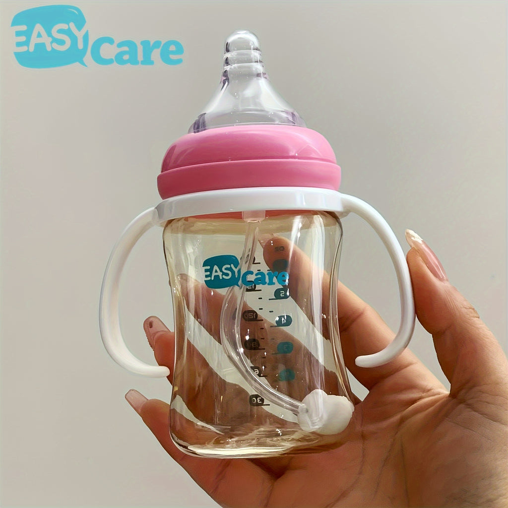 5 Pack EASYCARE Wide-Mouth Baby Bottle, 236.22-472.44inch Nipple, 180ml\u002F6.3oz PPSU - Drop-Proof With Gravity Ball Sippy & Straw Cup, Easy To Grip & Clean - Ideal For Baby Showers, Gender Reveals, Weddings, Christmas & Holiday Gifts