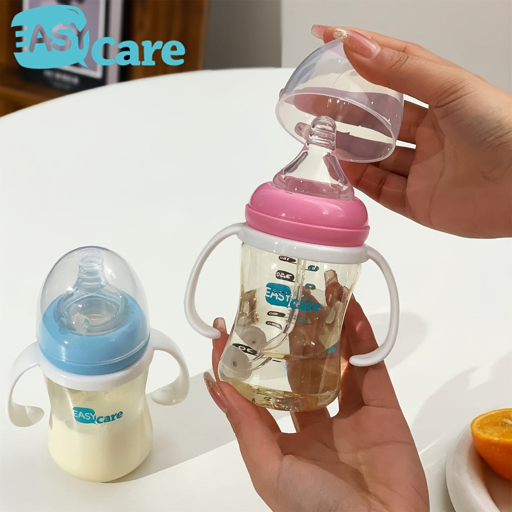 5 Pack EASYCARE Wide-Mouth Baby Bottle, 236.22-472.44inch Nipple, 180ml\u002F6.3oz PPSU - Drop-Proof With Gravity Ball Sippy & Straw Cup, Easy To Grip & Clean - Ideal For Baby Showers, Gender Reveals, Weddings, Christmas & Holiday Gifts