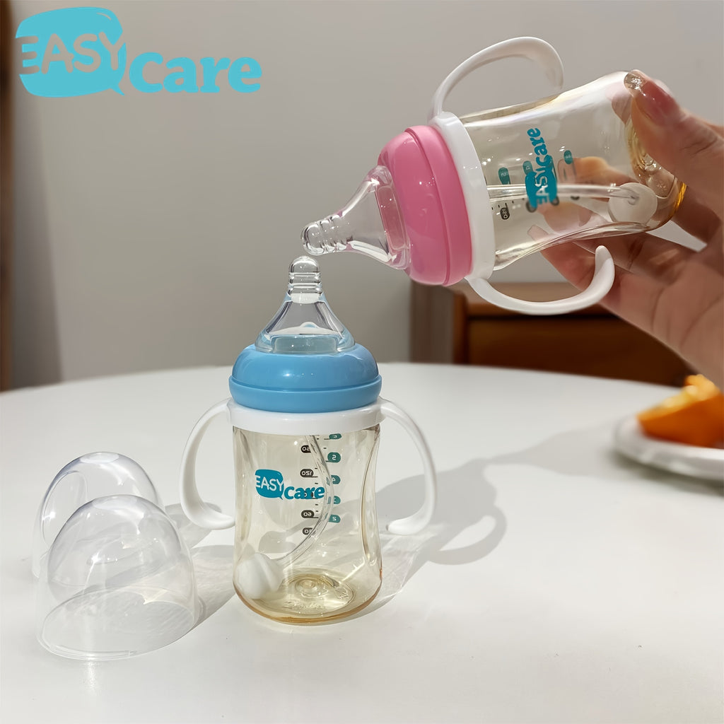 5 Pack EASYCARE Wide-Mouth Baby Bottle, 236.22-472.44inch Nipple, 180ml\u002F6.3oz PPSU - Drop-Proof With Gravity Ball Sippy & Straw Cup, Easy To Grip & Clean - Ideal For Baby Showers, Gender Reveals, Weddings, Christmas & Holiday Gifts