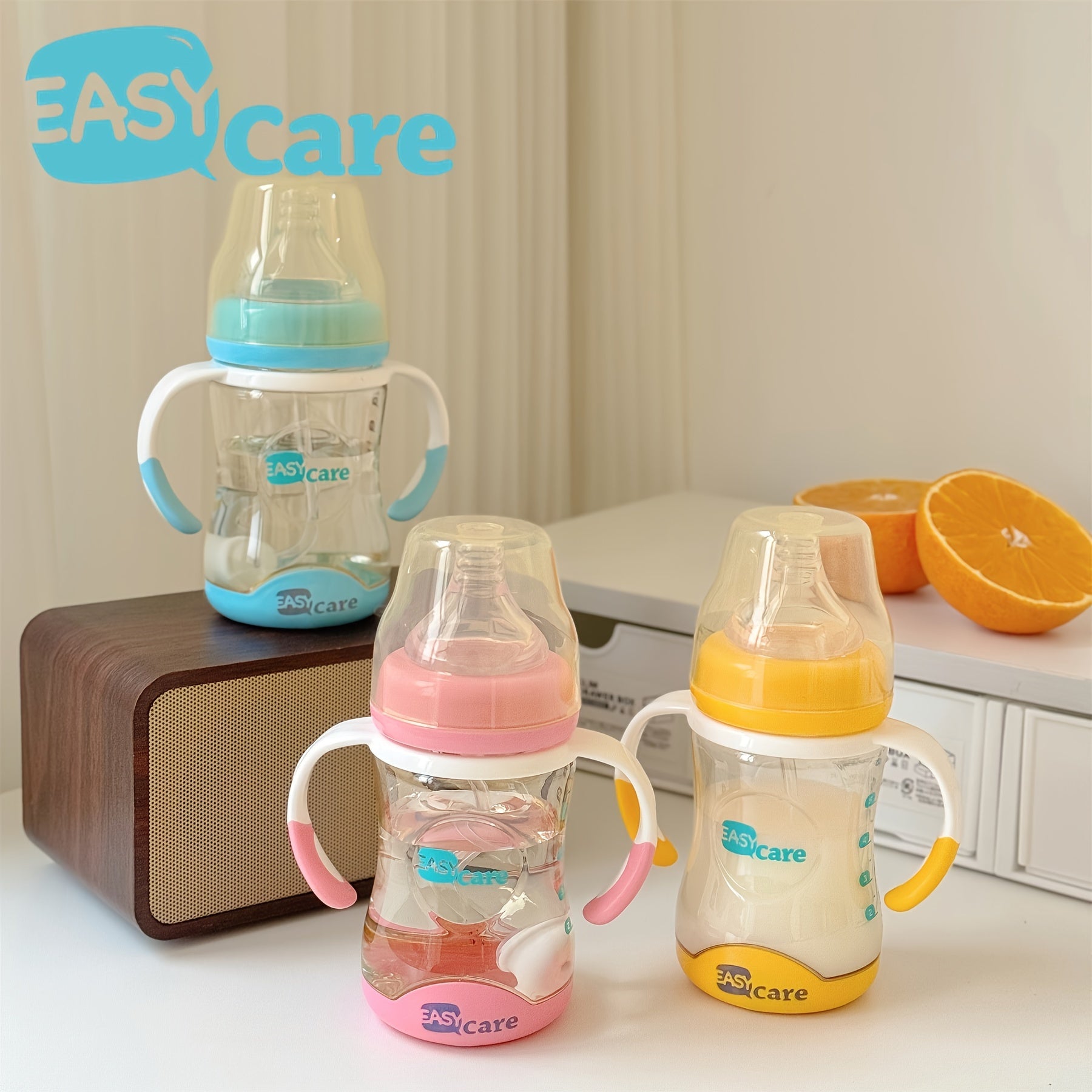 6pcs EASYCARE Wide-Mouth Baby Bottle, 236.22-472.44inch Nipple, 160ml\u002F5.6oz PPSU - Large, Durable, Easy-Grip & Clean Sippy & Straw Cup - Perfect for Parties, Gender Reveals, Weddings, Christmas & Holiday Gifts