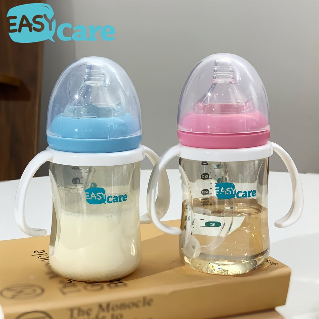 5 Pack EASYCARE Wide-Mouth Baby Bottle, 236.22-472.44inch Nipple, 180ml\u002F6.3oz PPSU - Drop-Proof With Gravity Ball Sippy & Straw Cup, Easy To Grip & Clean - Ideal For Baby Showers, Gender Reveals, Weddings, Christmas & Holiday Gifts