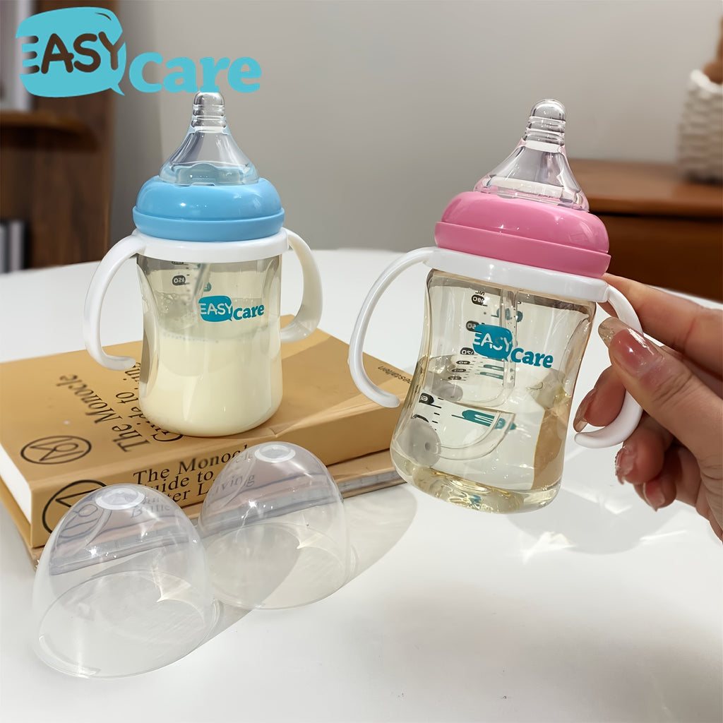 5 Pack EASYCARE Wide-Mouth Baby Bottle, 236.22-472.44inch Nipple, 180ml\u002F6.3oz PPSU - Drop-Proof With Gravity Ball Sippy & Straw Cup, Easy To Grip & Clean - Ideal For Baby Showers, Gender Reveals, Weddings, Christmas & Holiday Gifts