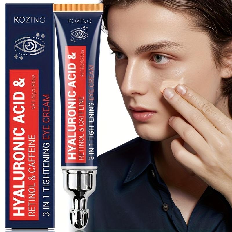 6% Caffeine Eye Cream for Dark Circles - Rapid Wrinkle Repair, Daily 1% Retinol & Hyaluronic Acid to Fight Fine Lines, Wrinkles, & Dark Spots, Eye Care Suitable for Men and Women's 0.71 fl. oz