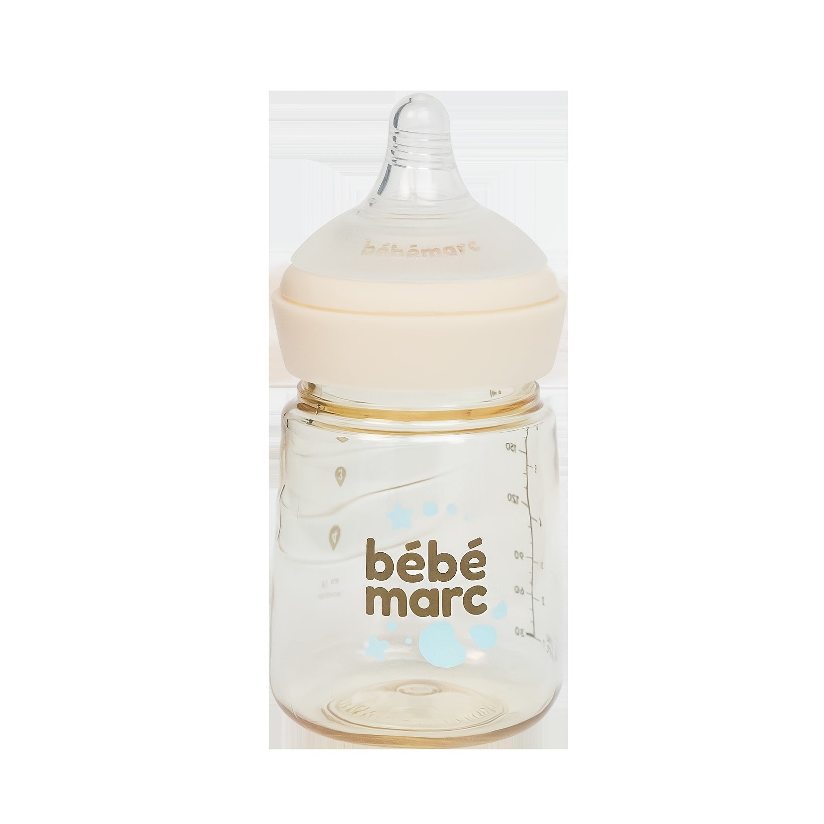 BEBE MARC PPSU Baby Bottle - Breast-like Nipple, Wide Neck For Easy Cleaning, Leak-Proof, Smart Volume Markings, IF Design Award (6.09oz\u002F10.14oz).