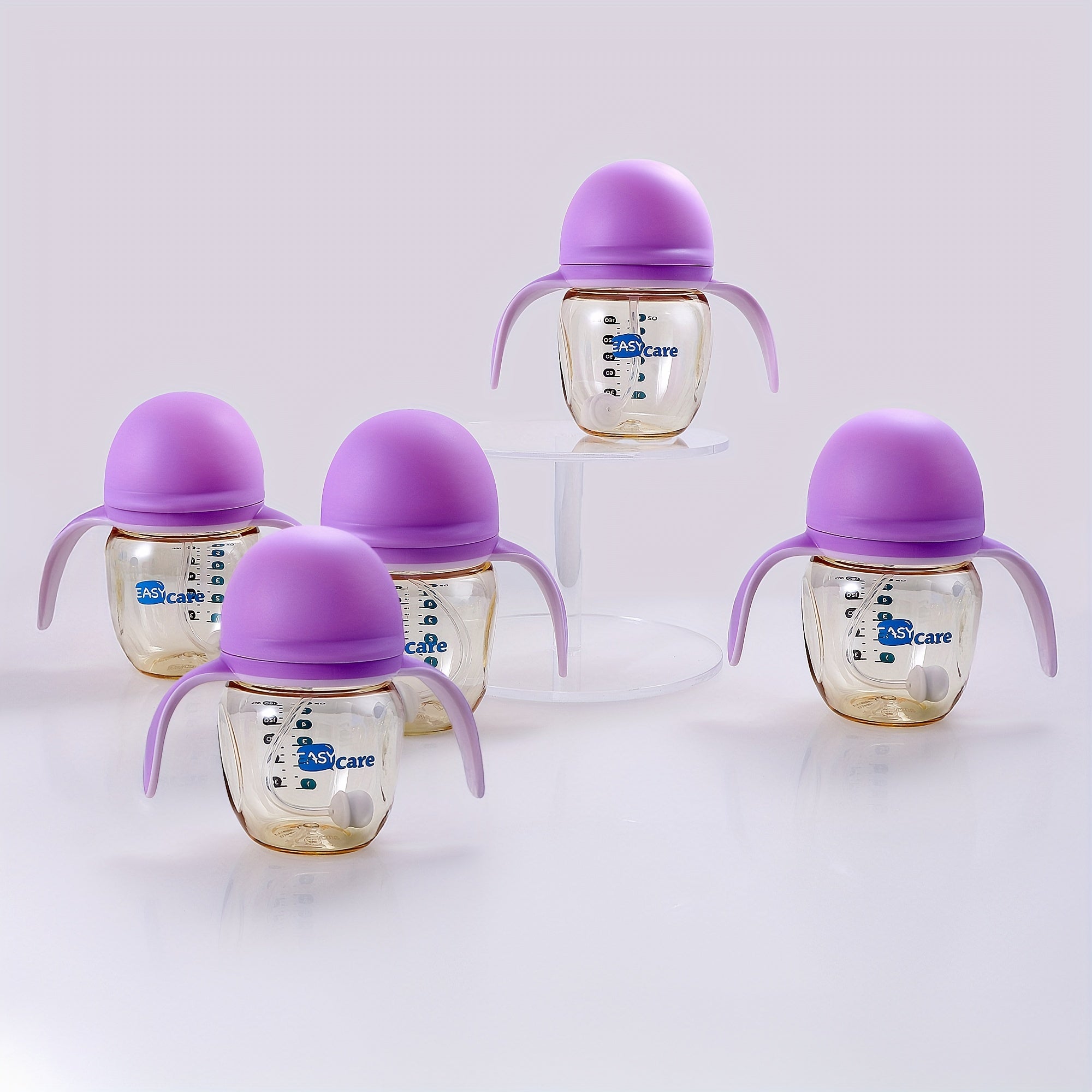 Durable Baby Bottle 5 Pack EASYCARE Wide-Mouth Baby Bottle | 6-12M Nipple, 160ml\u002F5.6oz PPSU - Durable, Easy-Grip & Clean Sippy Cup & Straw Cup - Ideal For Baby Showers, Gender Reveals, Weddings, Christmas & Holiday Gifts