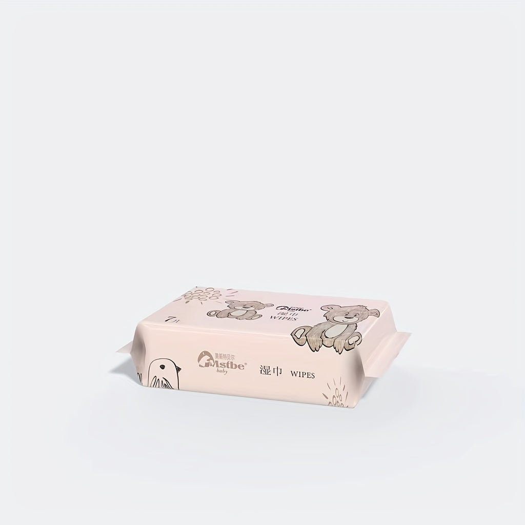 3 Mentions, 30 Packs, a Total of 210pcs of Portable Mini Wipes, Cute Bear Model, Personal Cleaning, Clean And Moisturizing, Use at Any Time, Hand Wipe