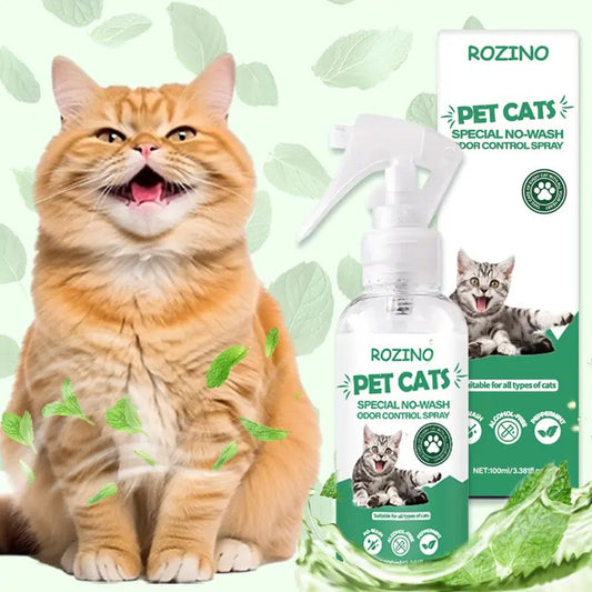 Green Power! ROZINO Cat Spray: Odor - Free & All - Natural