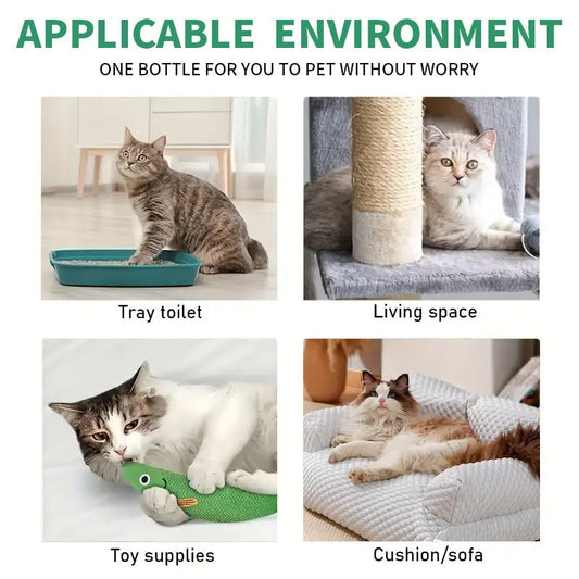Green Power! ROZINO Cat Spray: Odor - Free & All - Natural
