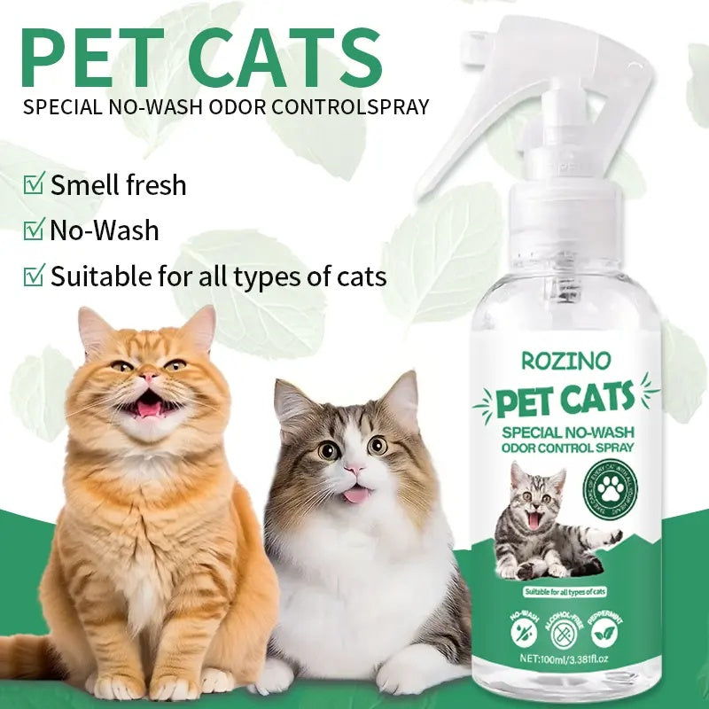 Green Power! ROZINO Cat Spray: Odor - Free & All - Natural