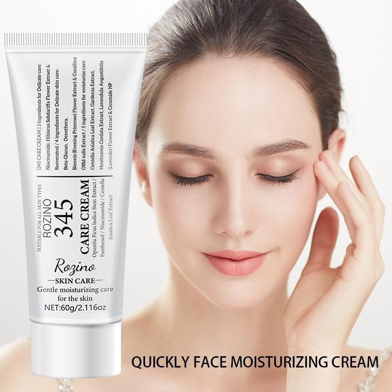 ROZINO 345 Care Cream - Gentle Facial Moisturizer for All Skin Types, 60g, Contains No Ingredients Specified, Moisturizes & Soothes