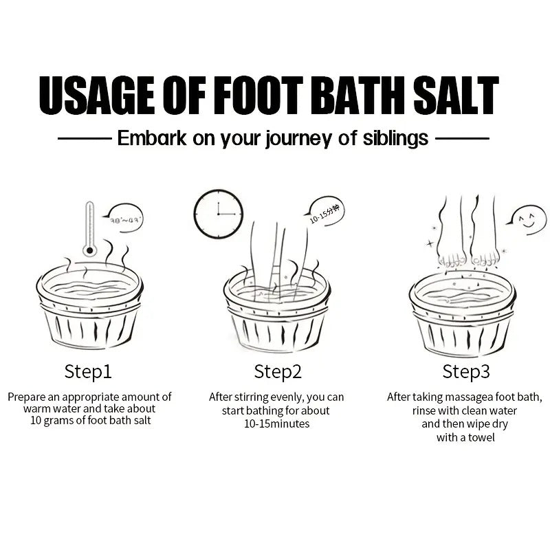 ROZINO Foot Soak Detox Salt - Foot Soaking Salts for Dry Cracked Feet with Tea Tree Oil and Lavender Oil, Foot Bath, Pedicure Soak, Great for Men and Women, Athletes