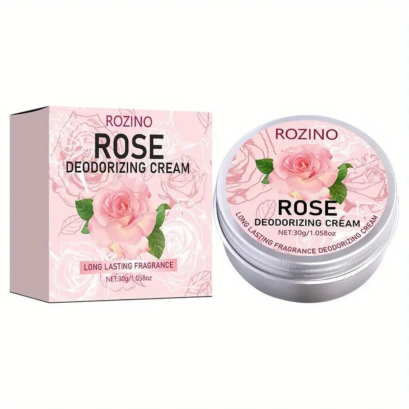 ROZINO Rose Deodorizing Cream | Long - lasting Fragrance, Say Goodbye to Odors, Awaken Confident Charm