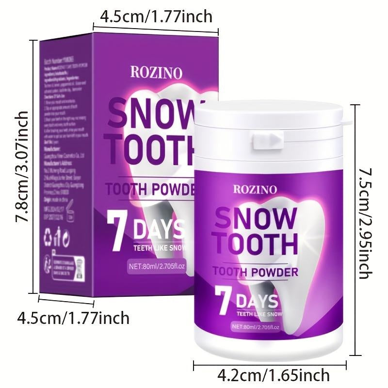 Rozino Snow Tooth Powder: 7 - Day Teeth Whitening for a Snow - White Smile